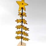 Metal Xmas Tree (Yellow) - Metal Metcalfe