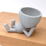 Little People, On Tummy Planter (Marble) - NZ Made