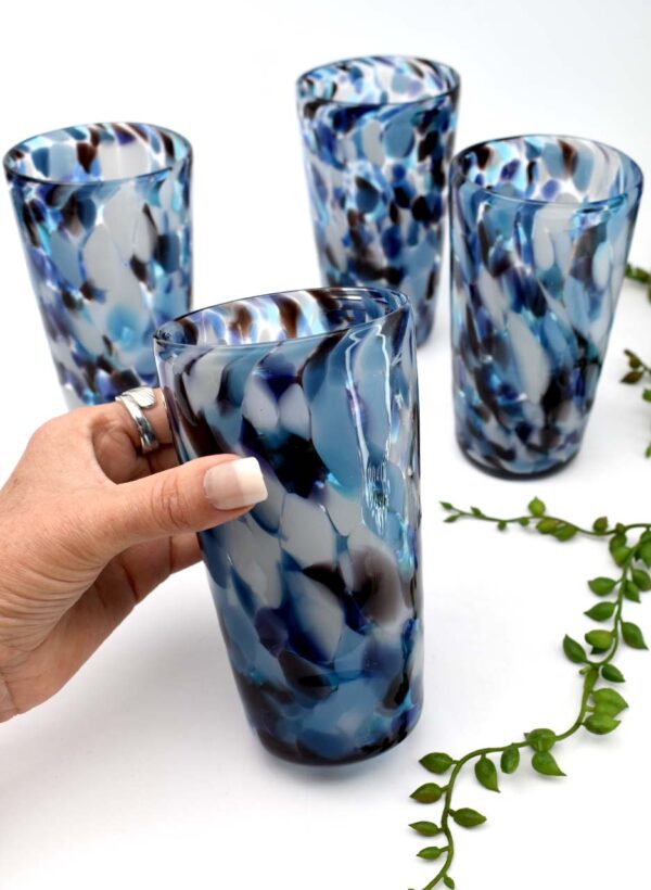 Stormy Straight Walled Tumbler - Amokura Glass
