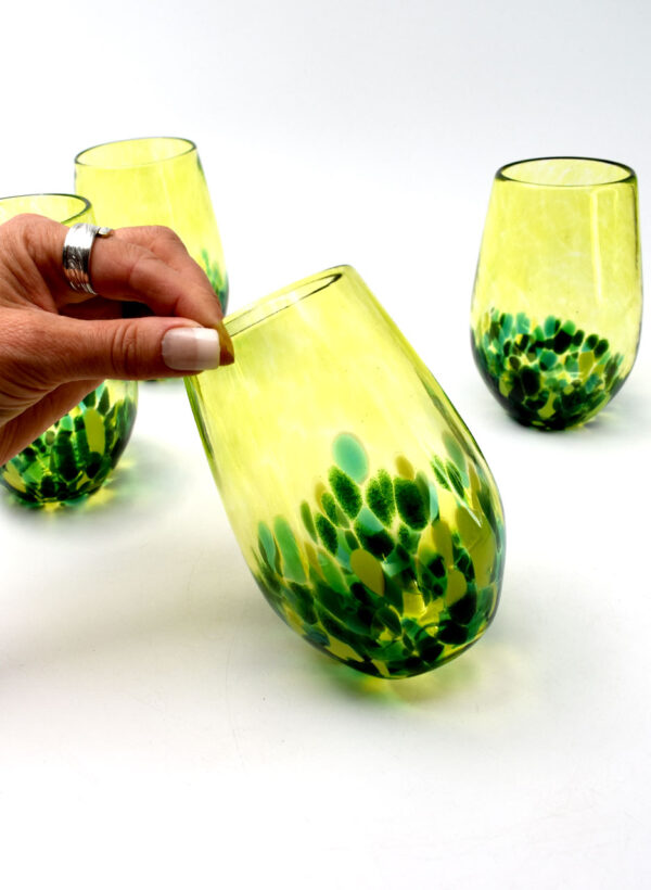 Forest Stemless Wine Glass - Amokura Glass - Image 2