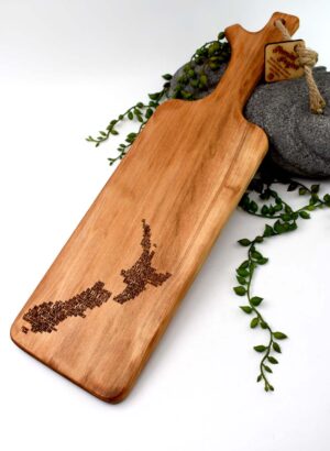 Rimu Board (NZ Map) - Lynch Wood Creations