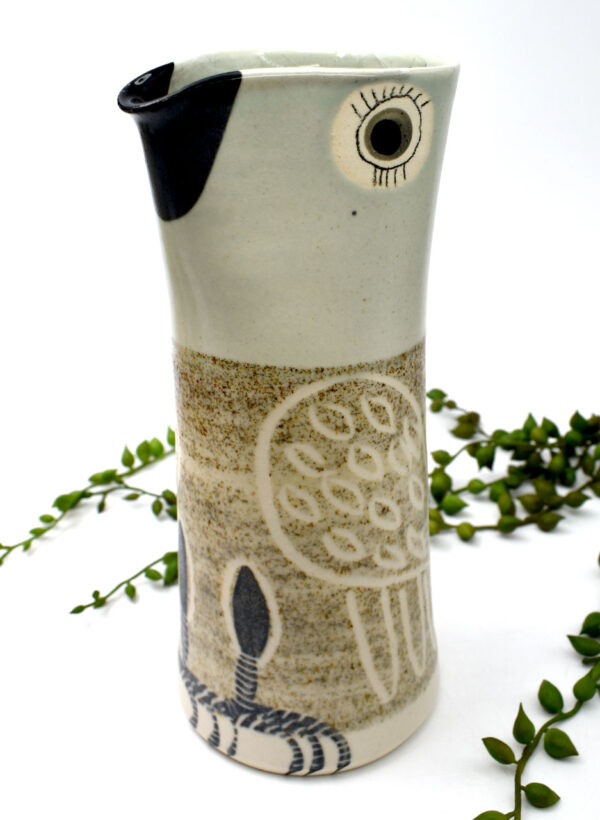 Icy green Bird Jug (X-Large) - Kairava Gullatz - Image 2