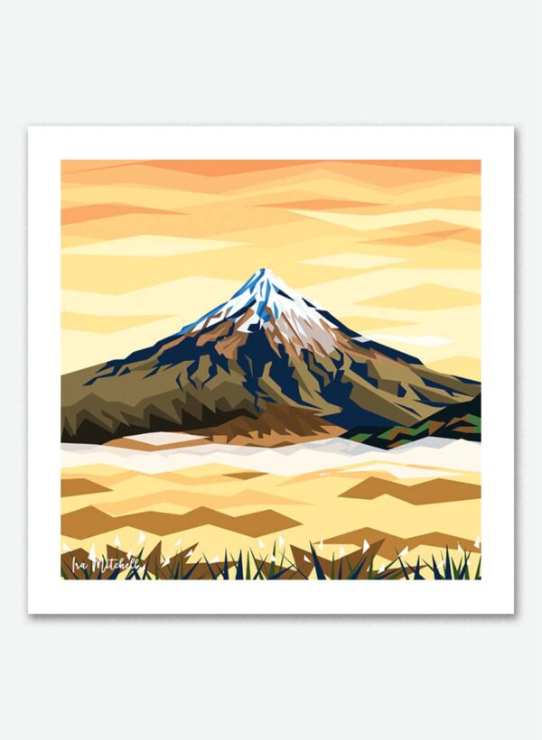 Mt Taranaki Sunrise (Print) - Ira Mitchell
