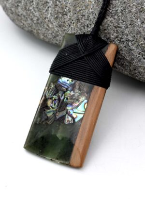 Toki Art (Rimu, Paua, Pounamu) - Created by Tony Lusty