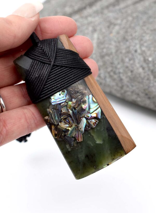 Toki Art (Rimu, Paua, Pounamu) - Created by Tony Lusty - Image 2