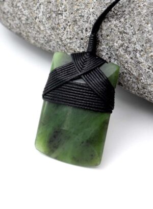 Pounamu Toki Pendant (55x35mm) – Carved by T. Lusty