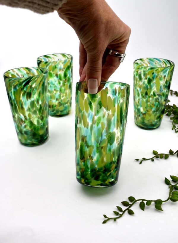 Forest Straight Walled Tumbler - Amokura Glass - Image 2