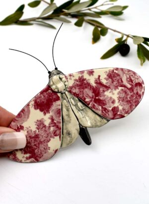 Pink Vintage Moth - Kirsty Gardiner