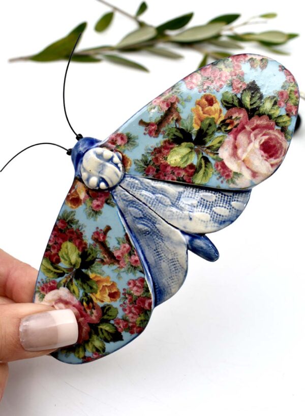 Flower Blue  Moth - Kirsty Gardiner - Image 2