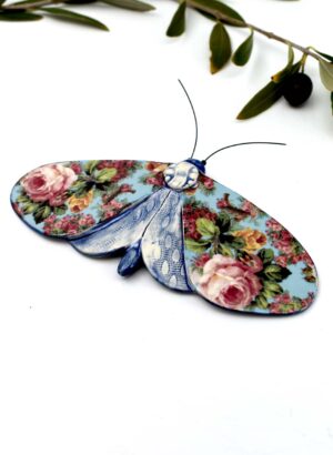 Flower Blue  Moth - Kirsty Gardiner