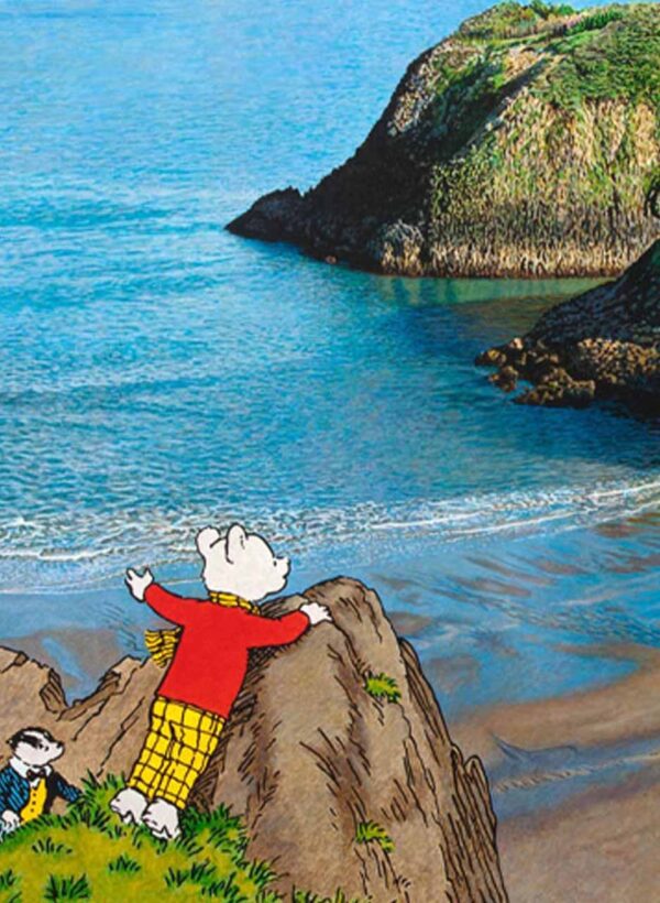 Rupert and Bill Badger above Back beach - Graham Kirk - Image 2