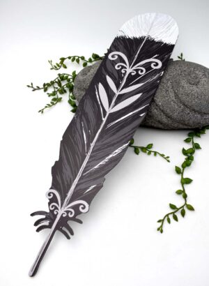 Wall Hung Huia Feather (Design 3 of 3)