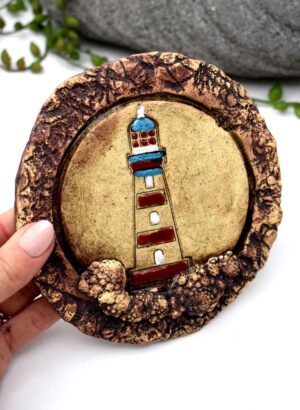 Ceramic (Lighthouse) Wall Plate – LJH Pottery