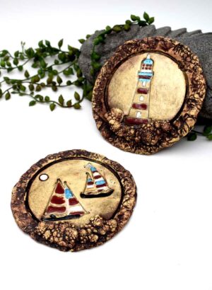 Ceramic (Sailing) Wall Plate – LJH Pottery