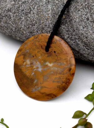 Petrified Wood Circle Necklace - Amanda Greenwood