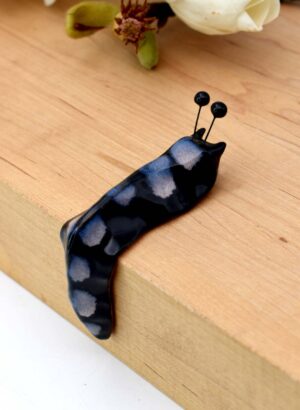 Lilac Dot Shelf Slug - Lava Ceramics