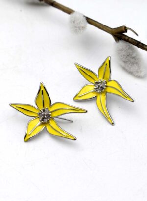 Cowslip Orchid Flower Earrings - Wildside