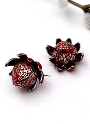 Waratah Flower Earrings