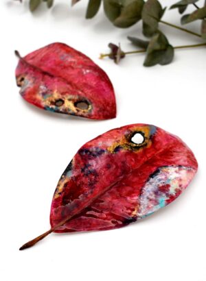 Pohutukawa Leaf (Bright Pink) - Helen Jean