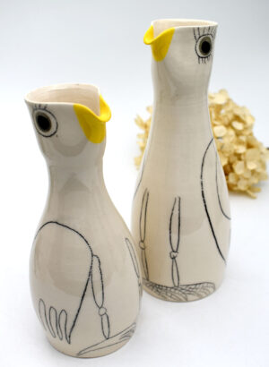 White Heron Bird Jug (X-Large) - Kairava Gullatz