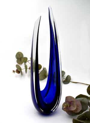 Cobalt Blue Offering Sculpture - Greg Swinburne
