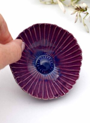 Gerbera Bowl (Purple) - Muddy Fingers