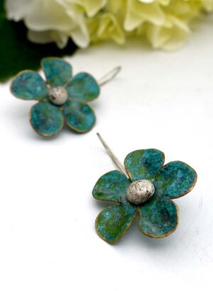 Teal Big Flower - Tanya Bogdanova