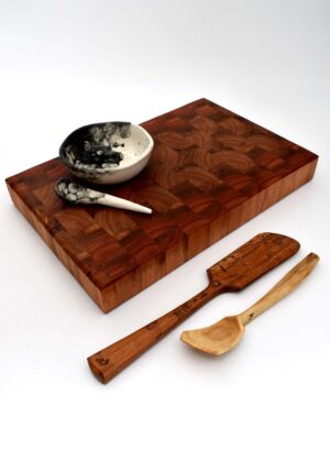 Rimu, Walnut & Gum End Grain Butchers Block - Chris Powell