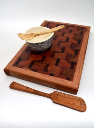 Rata, Kwila, Pūriri & Gum End-Grain Butchers Block - Chris Powell