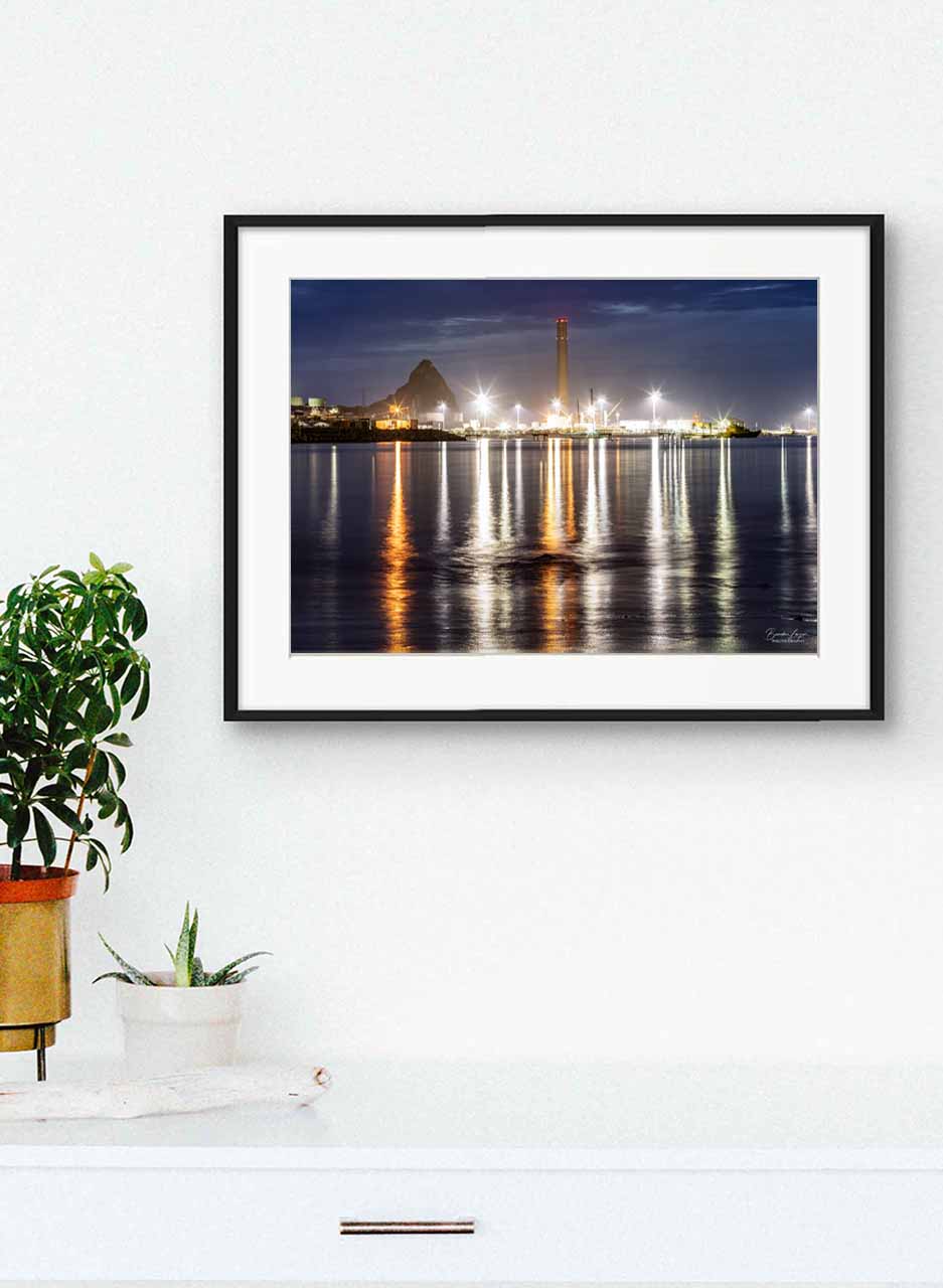 Port Taranaki Night Lights - Brendan Larsen Photography
