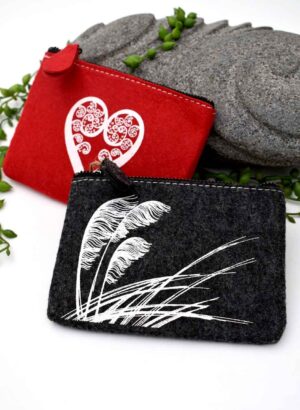 Ecofelt Purse (Coastal Toetoe) - Jo Luping