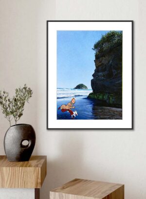 Tintin and Snowy at Backbeach - Graham Kirk