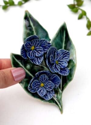 Floral Sprig (Blue) - Muddy Fingers
