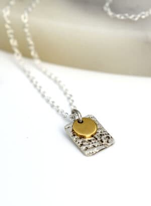 Sterling Silver & Brass Necklace - AGATHE Jewellery