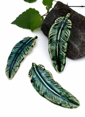 Green Feather - LJH Pottery
