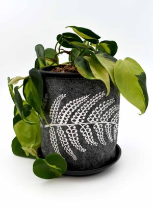 Ecofelt Purse (Silver fern) - Jo Luping