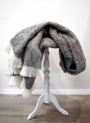 Alpaca Throw - Granite
