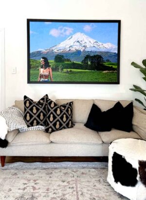 Wonderwoman and Mount Taranaki (Original) - Graham Kirk