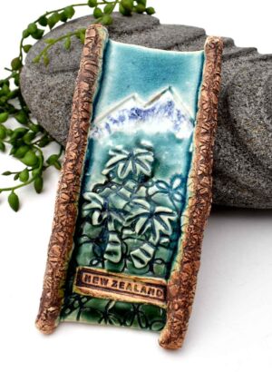 Taranaki Maunga Scrolls - LJH Pottery