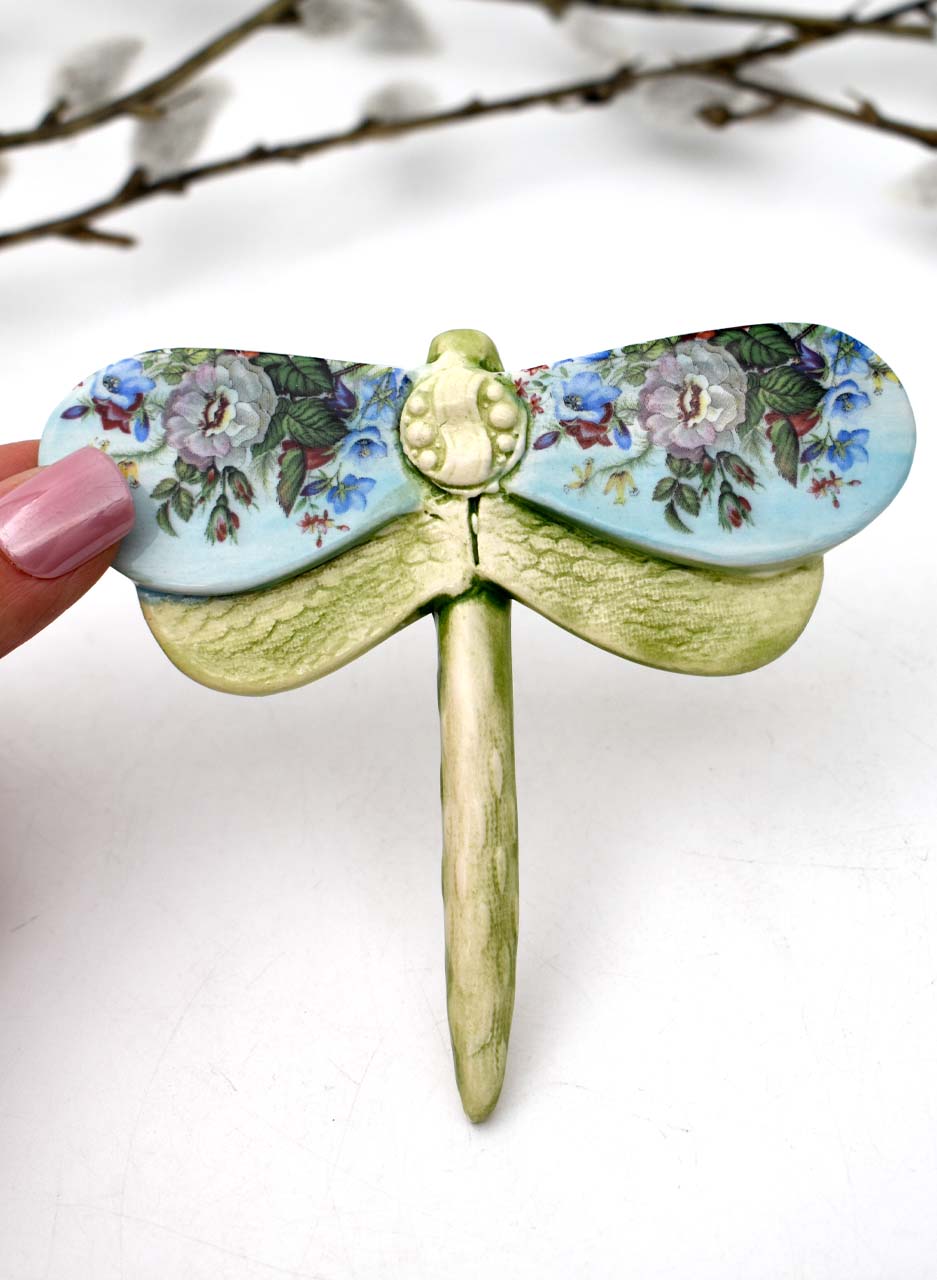 Dragonfly Blue Wildflowers - Kirsty Gardiner