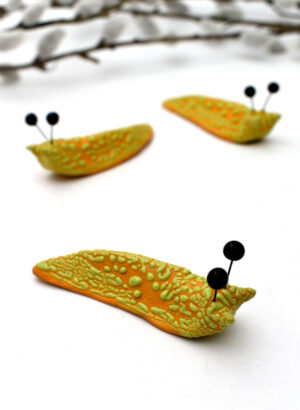 Fruity Flat Slug (Orange) - Lava Ceramics