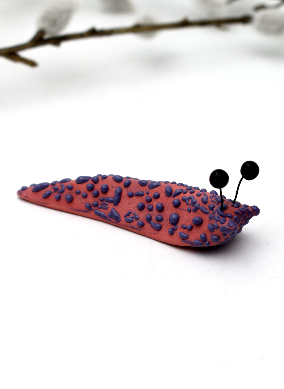 Fruity Flat Slug (Pink) - Lava Ceramics - Image 2