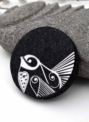 Piwakawaka Coasters - Jo Luping