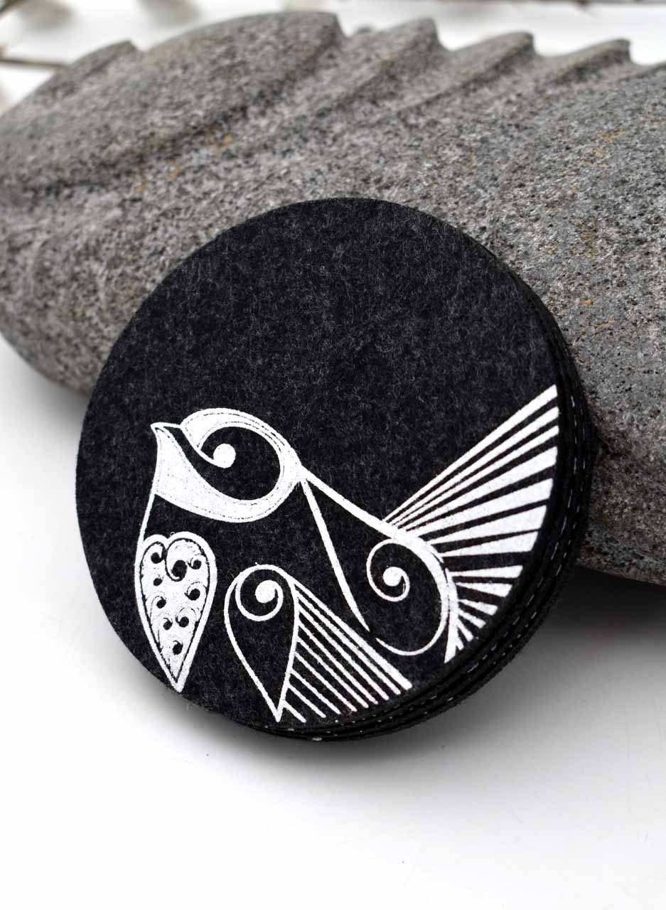 Piwakawaka Coasters - Jo Luping