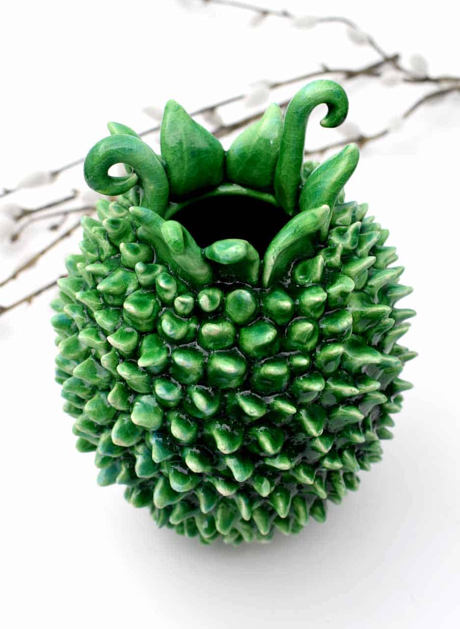 Spikey Green Pot - Maria Brockhill - Image 3