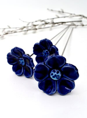 Dark Blue Flower - Maria Brockhill