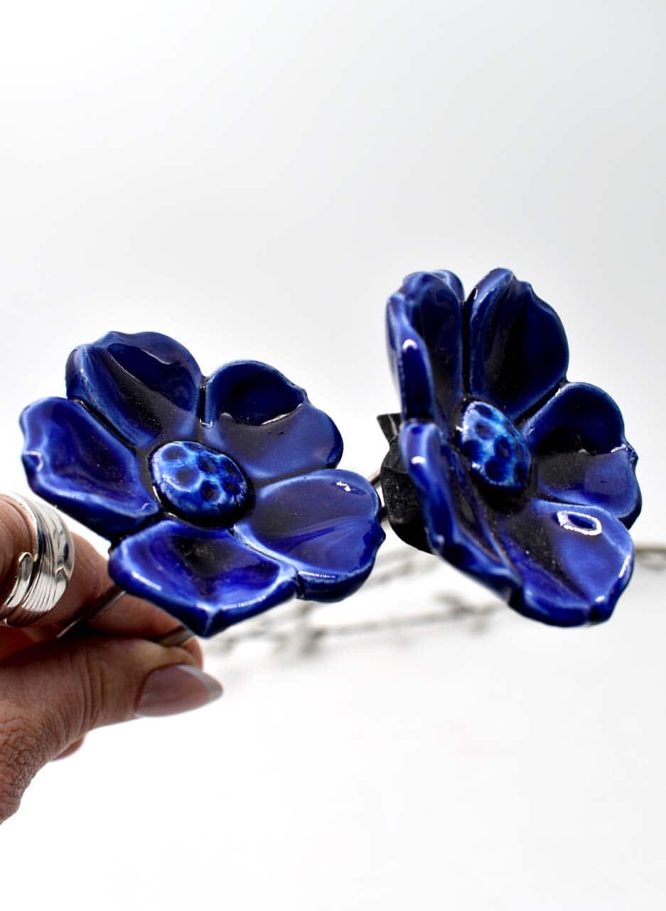 Dark Blue Flower - Maria Brockhill - Image 2