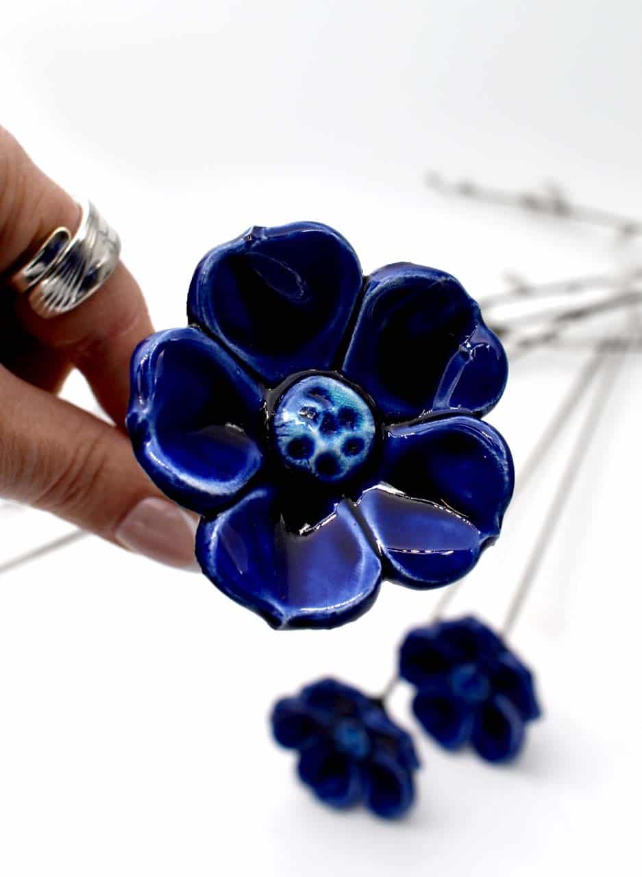 Dark Blue Flower - Maria Brockhill - Image 3