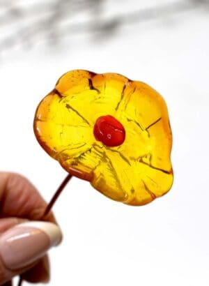 Warm Yellow Glass Flower - Frances Hanson