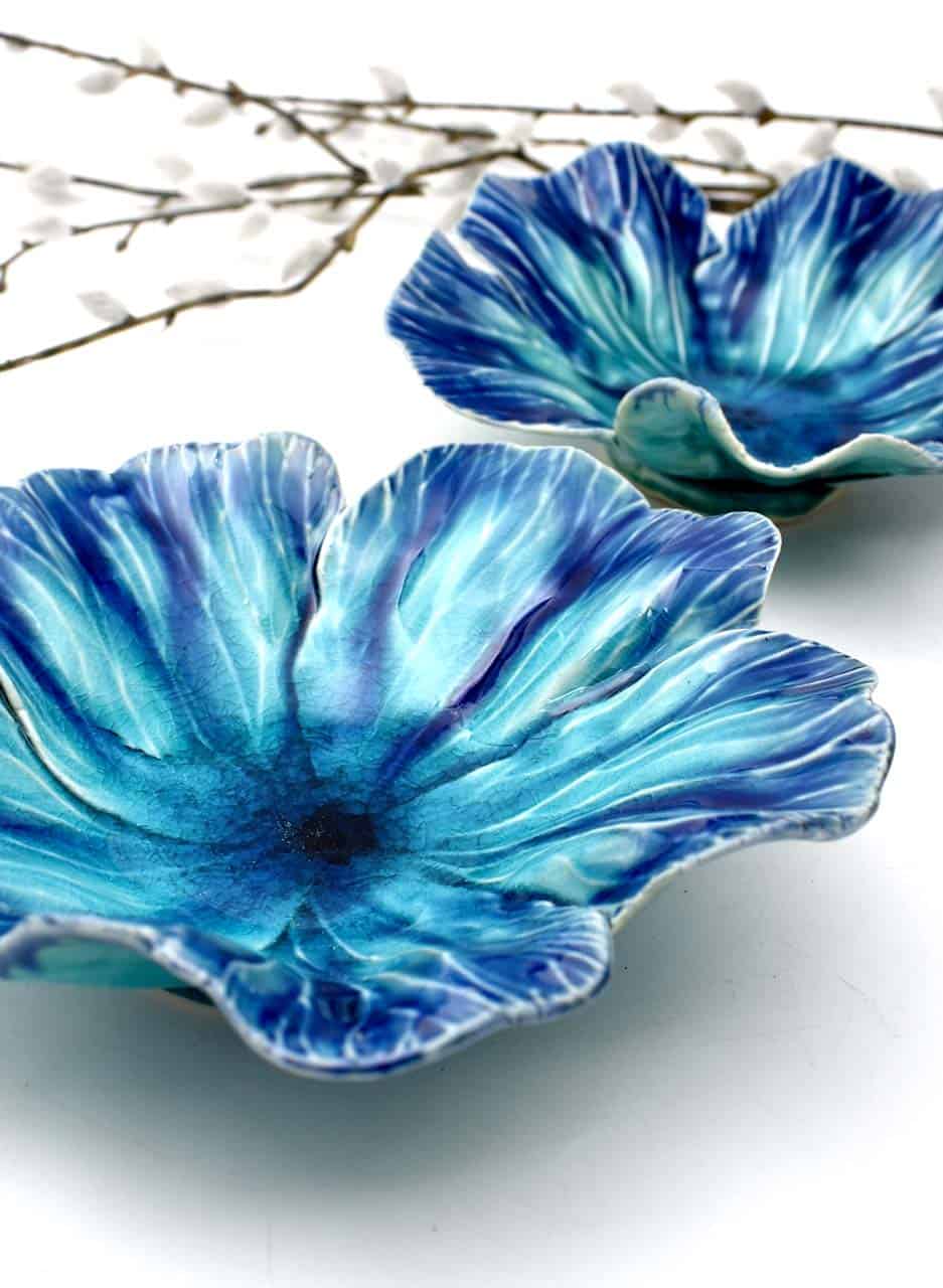 Hibiscus Bowl (Ocean Blues) - Muddy Fingers - Image 4